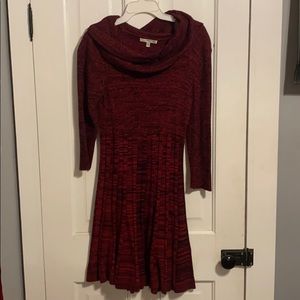 Long Sleeve Dress with scarf neck.